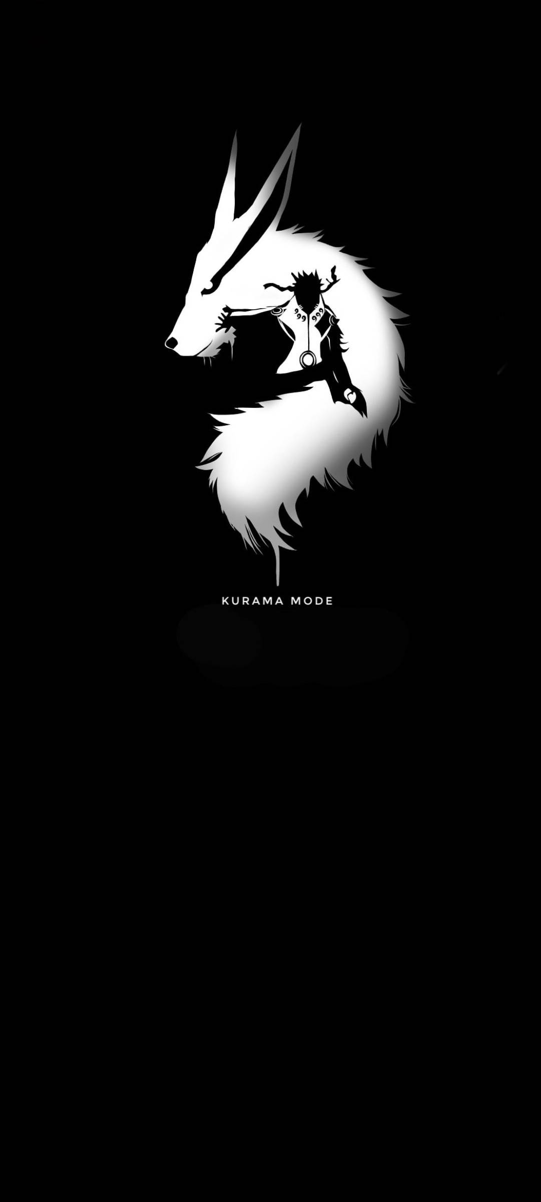 Uzumaki Naruto Svart Kurama Modus Bakgrunner