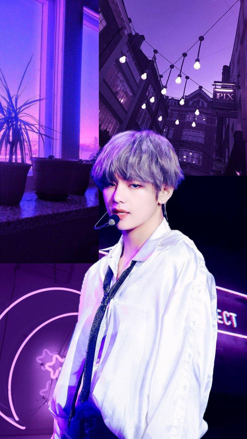 V med bilder I Purple You Bakgrunner