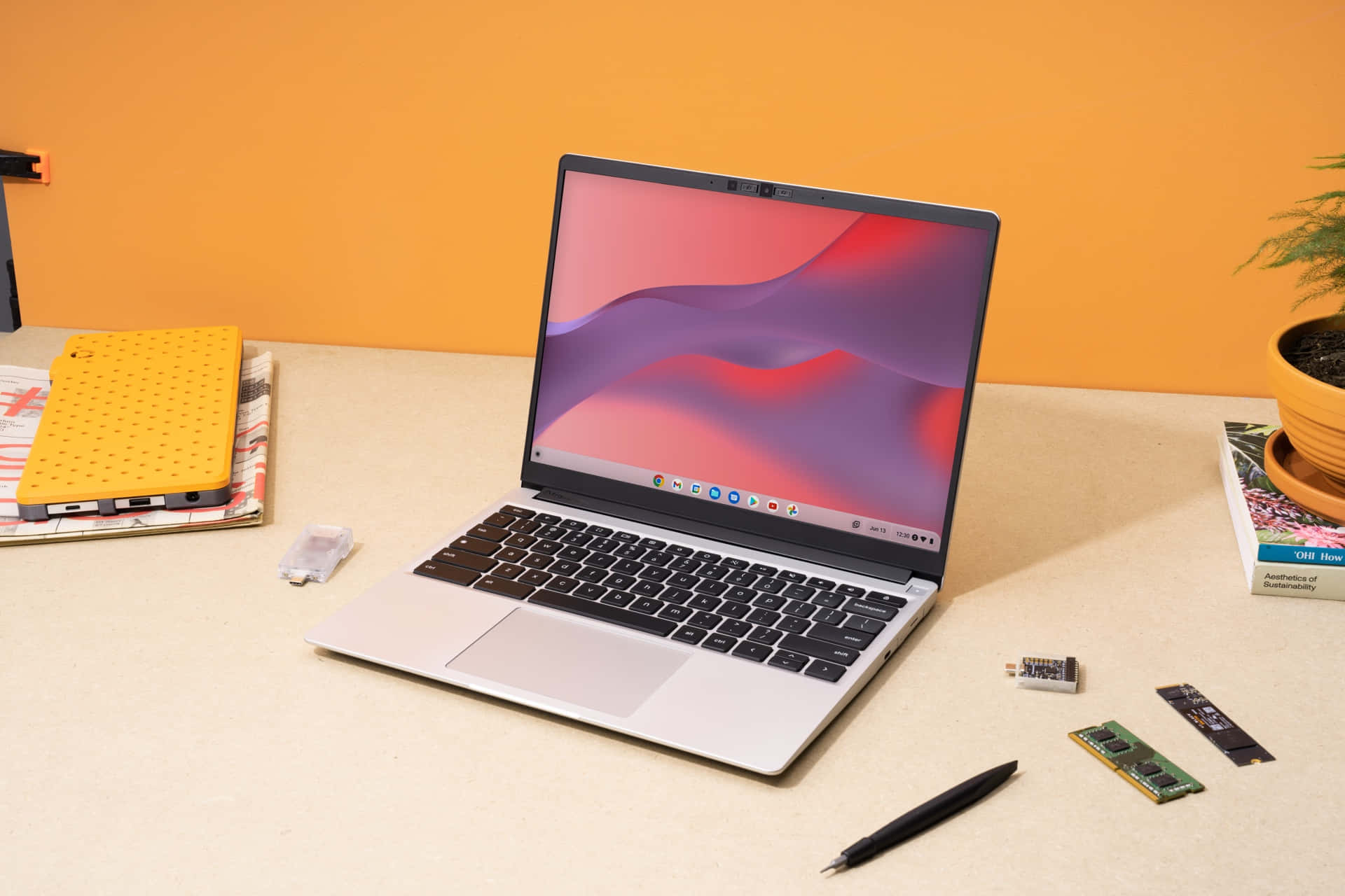 Vær produktiv på farten med Chromebook Bakgrunner