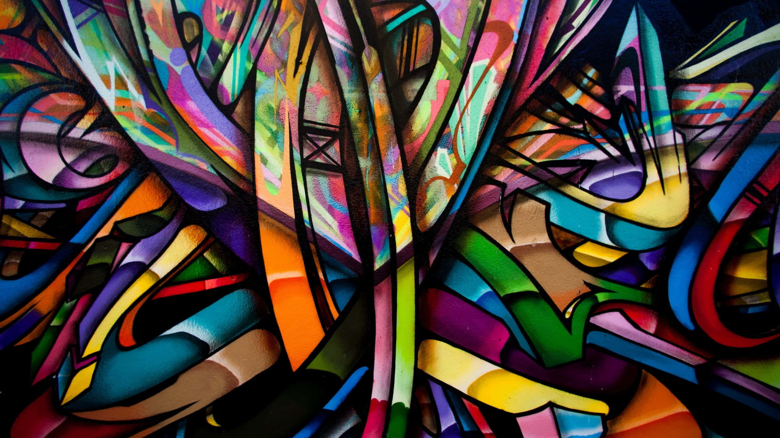 Vakker abstrakt graffiti-veggkunst Bakgrunner