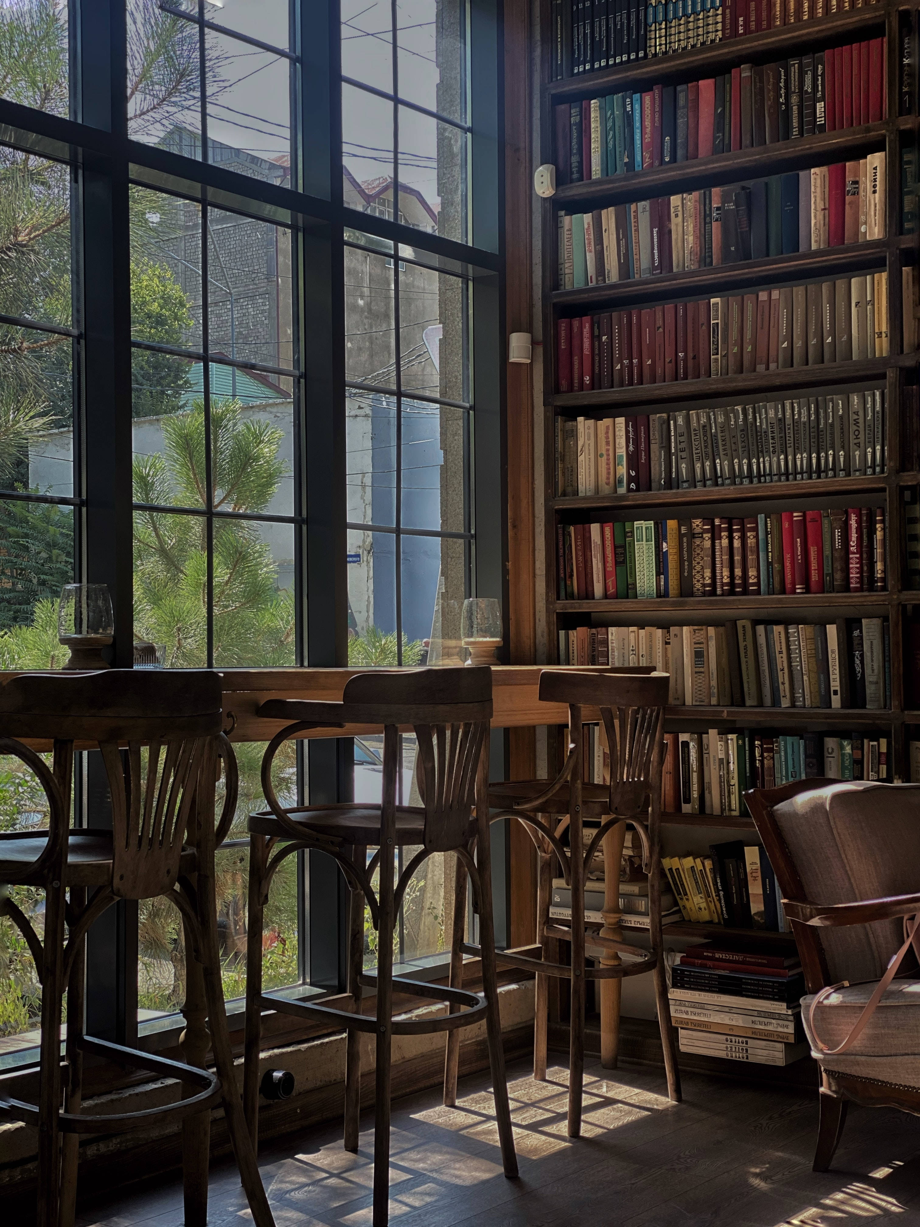 Vakker illustrasjon av moderne bibliotek Bakgrunner