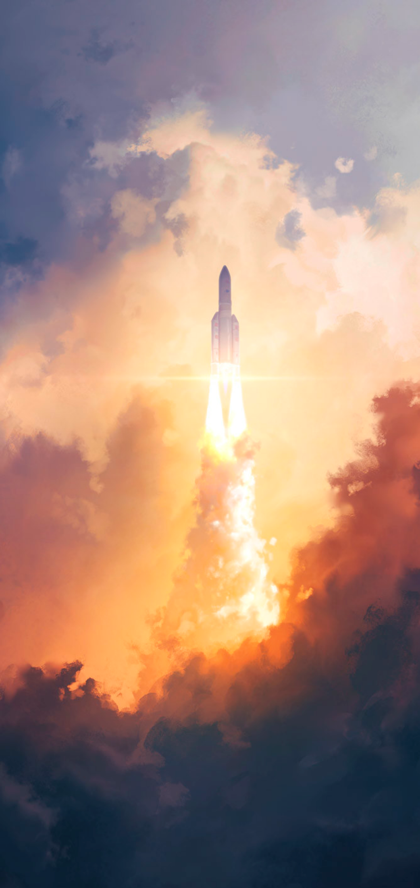 Vakker interstellar utsikt fra Galaxy S10 Plus Bakgrunner
