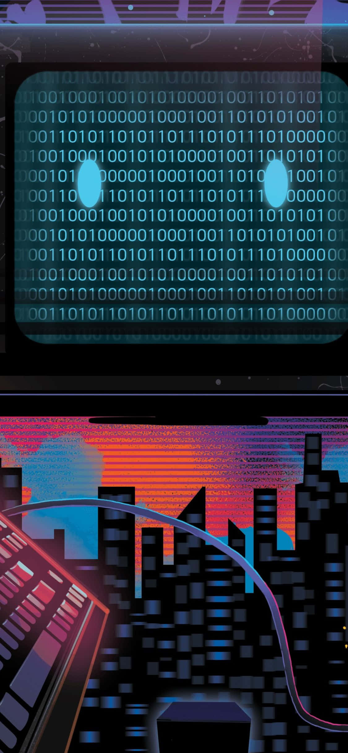Vakkert designet iPhone Xs Monitor med en levende bakgrunn. Bakgrunner