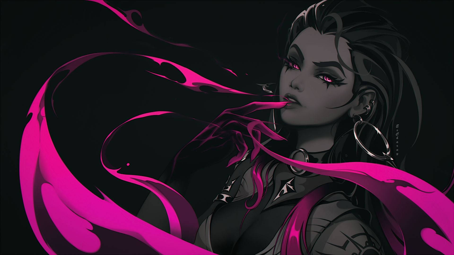 Valorant Reyna 1080p Spilling Bakgrunner