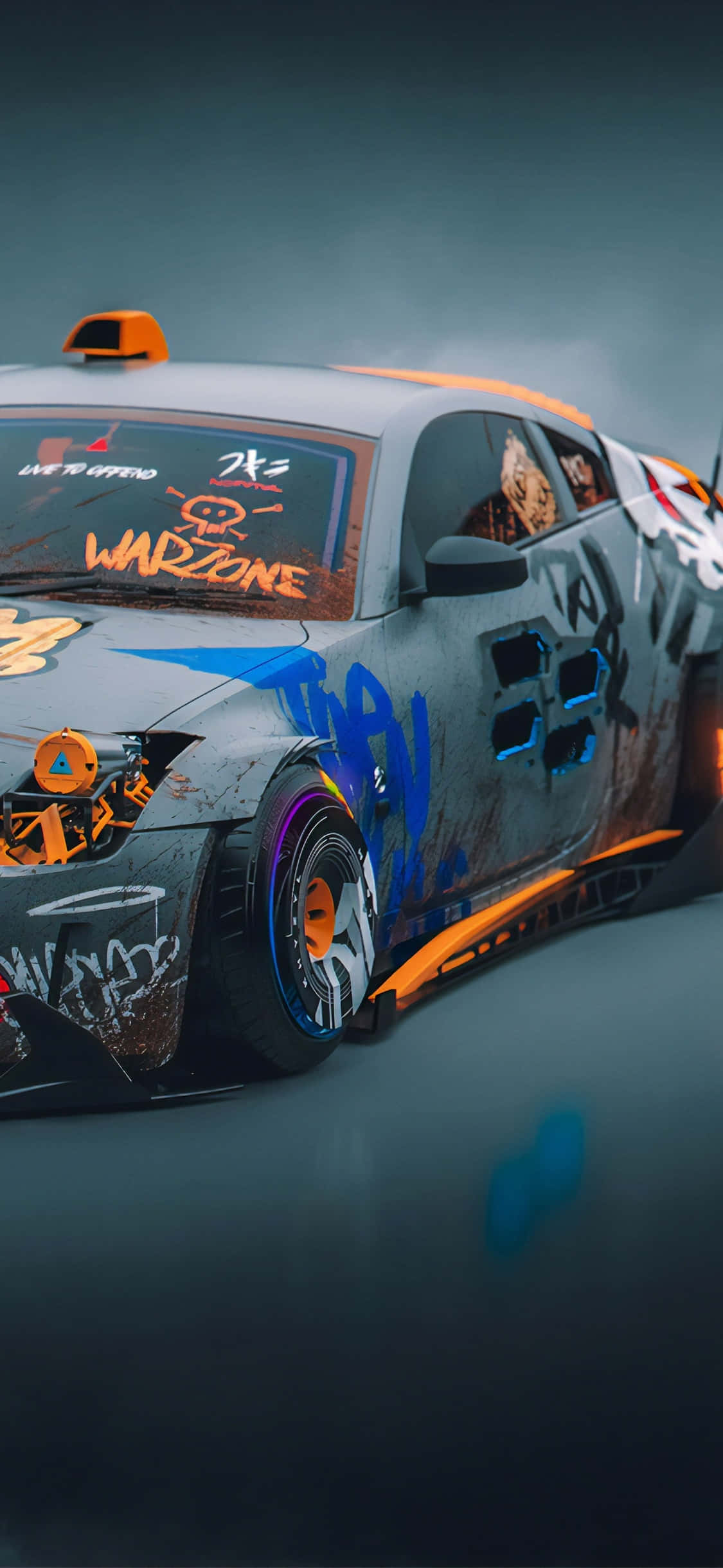 Vandal Art Nissan 350Z iPhone Bakgrunner