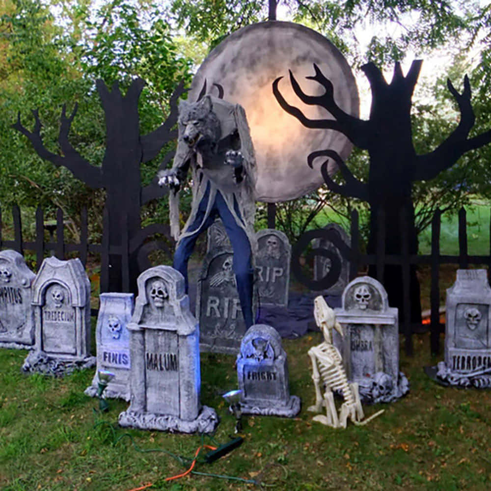 Varulv-dekorasjon Halloween-bilder Bakgrunner
