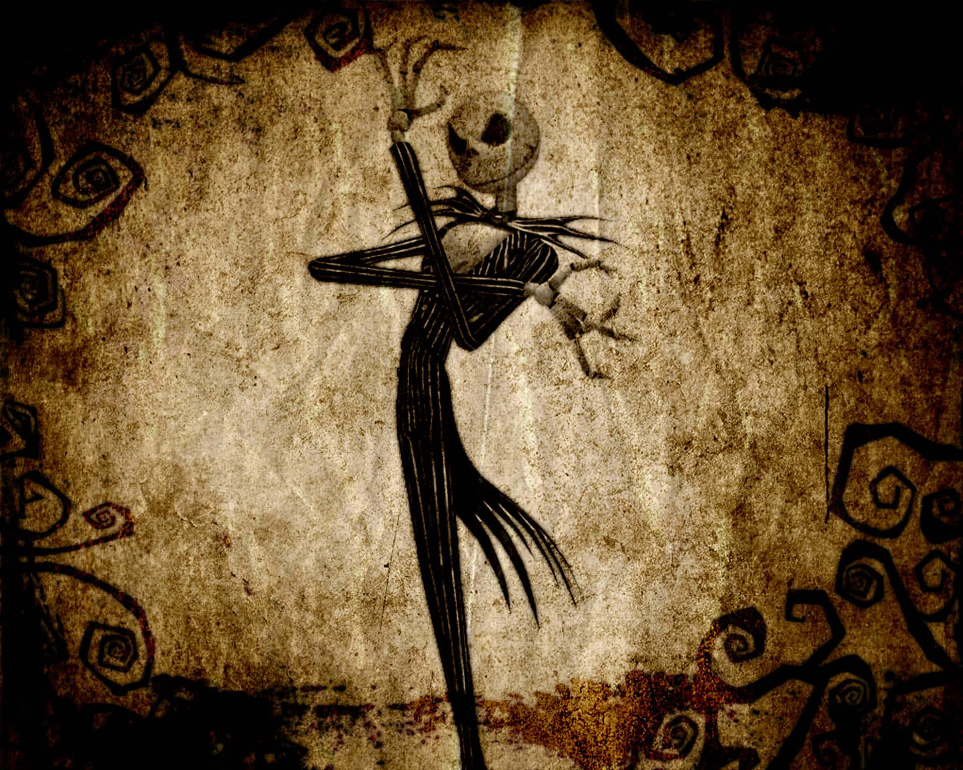 Velkommen til Christmas Town, hjemmet til gresskarkongen Jack Skellington Bakgrunner