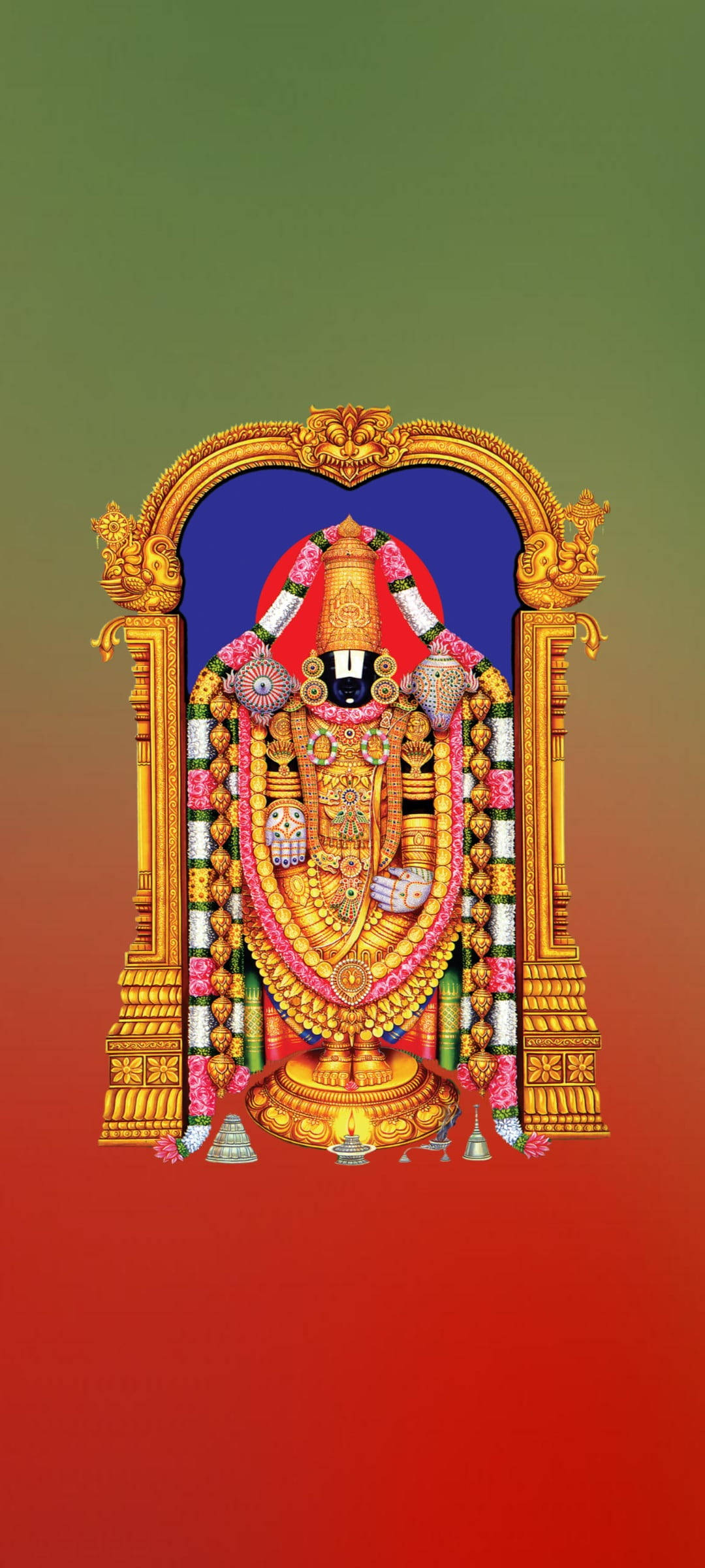Venkateswara Swamy Hindu Guddom Bakgrunner