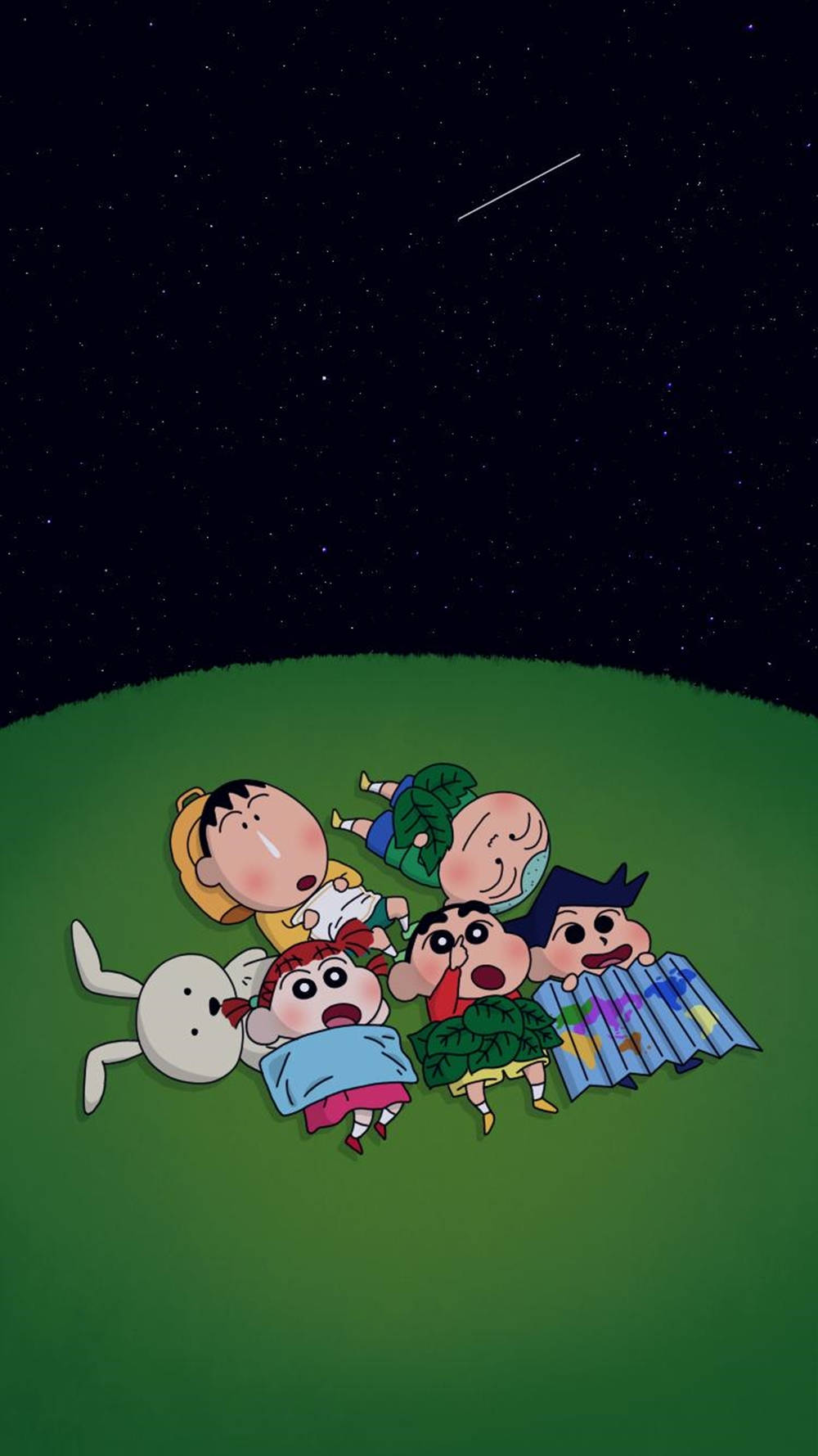 Venner av Shin Chan iPhone Bakgrunner