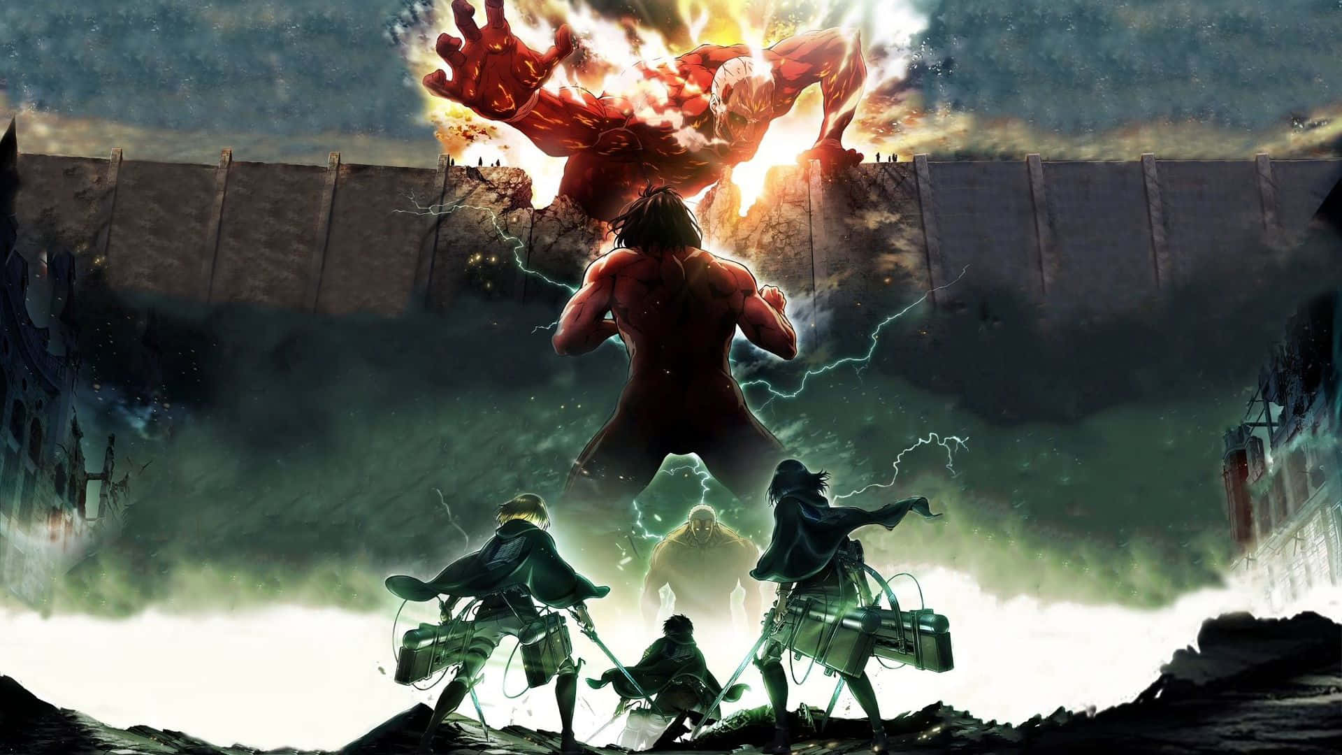 Venner får frem det beste i hverandre under en Anime Fight Bakgrunner