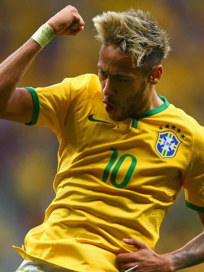 Verdensklasse-fotballspilleren Neymar Bakgrunner