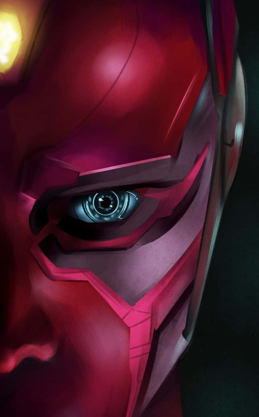 Vibranium-hodet til Vision fra Avengers Bakgrunner