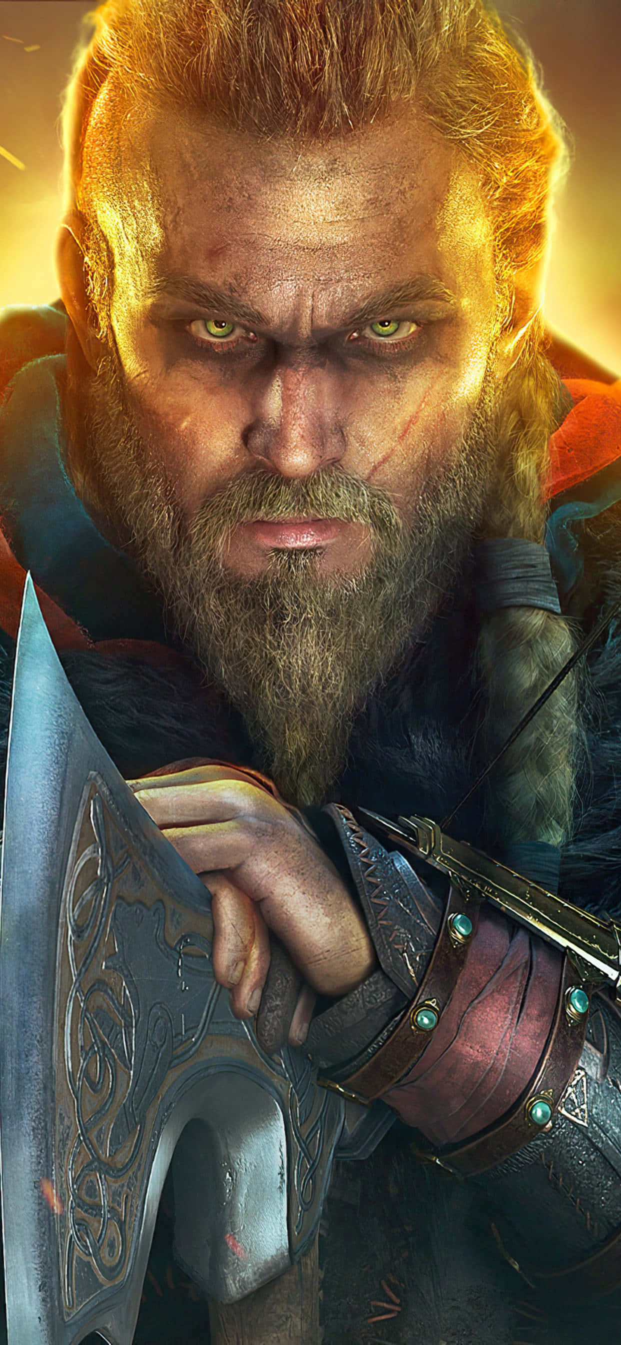 Vikings Eivor Varinsdottir iPhone Xs Max Assassin's Creed Valhalla Bakgrunn Bakgrunner