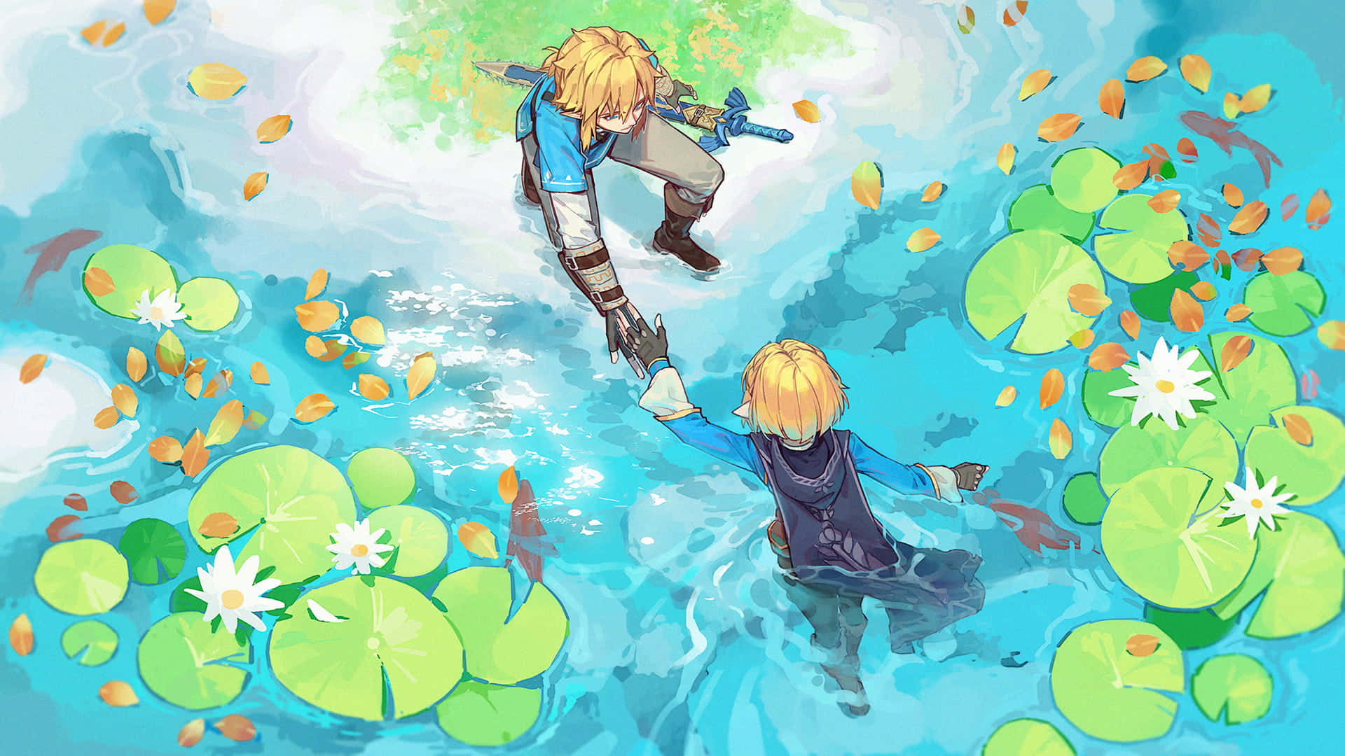 “Vindens helt, Link, i sine eventyr i The Legend of Zelda.” Bakgrunner