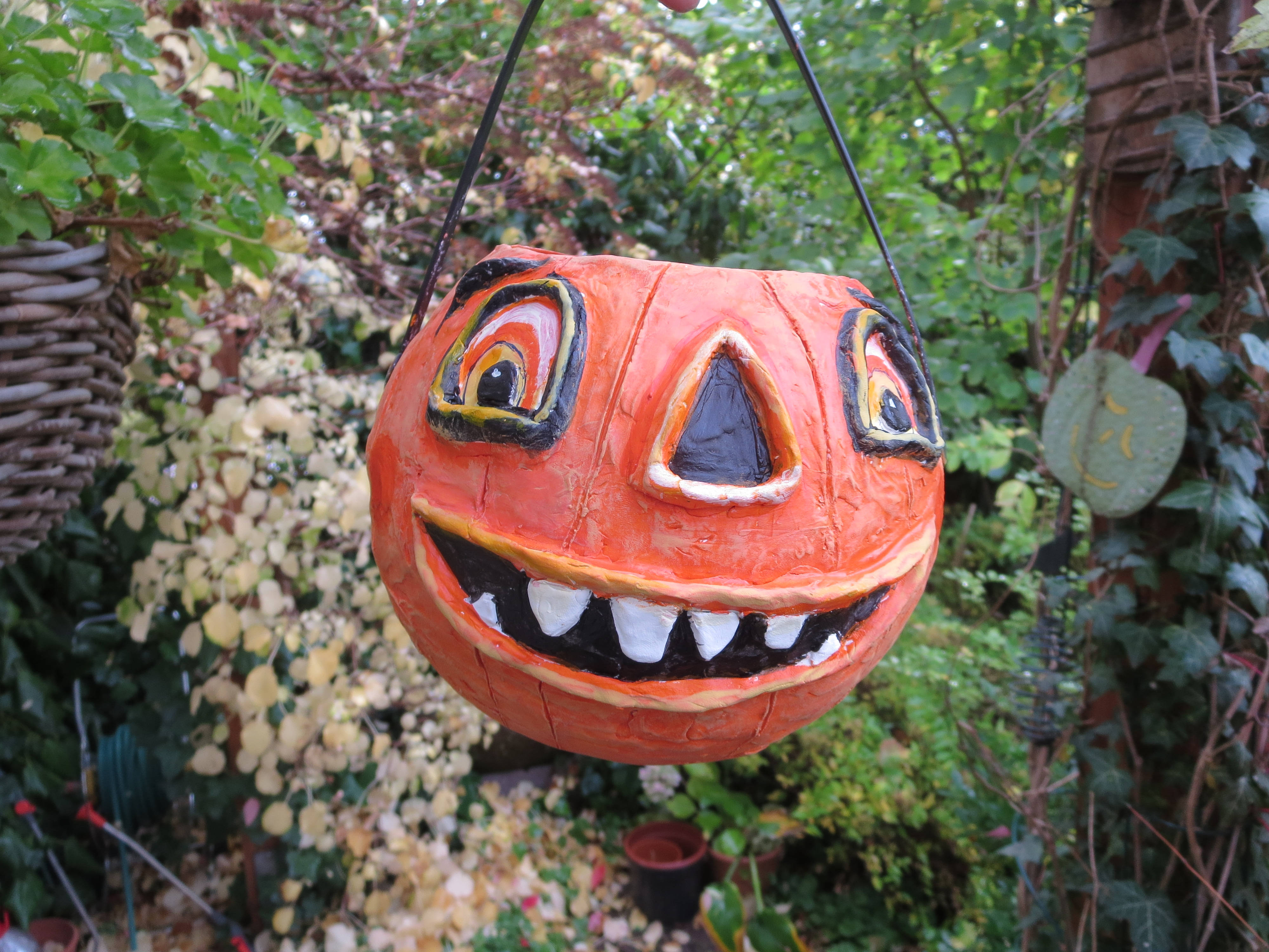 Vintage Halloween-gresskar Bakgrunner