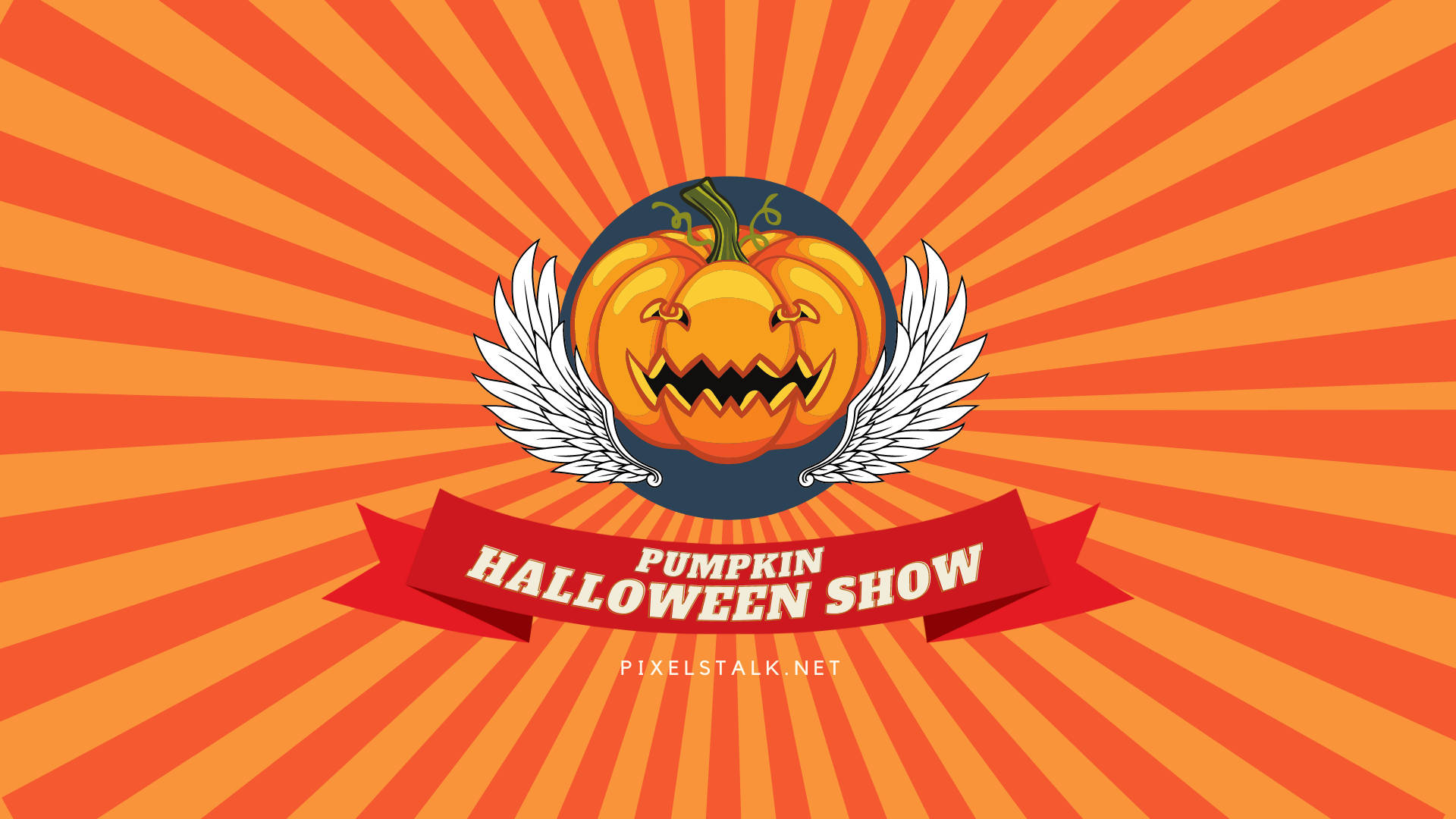 Vintage Halloween Show Gresskar Bakgrunner