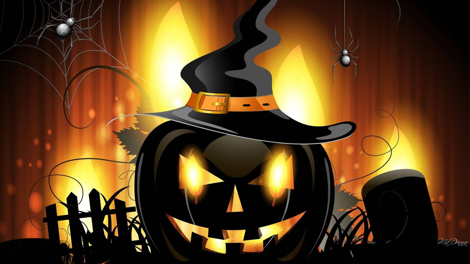 Vintage Halloween Svart Gresskarlykt Bakgrunner