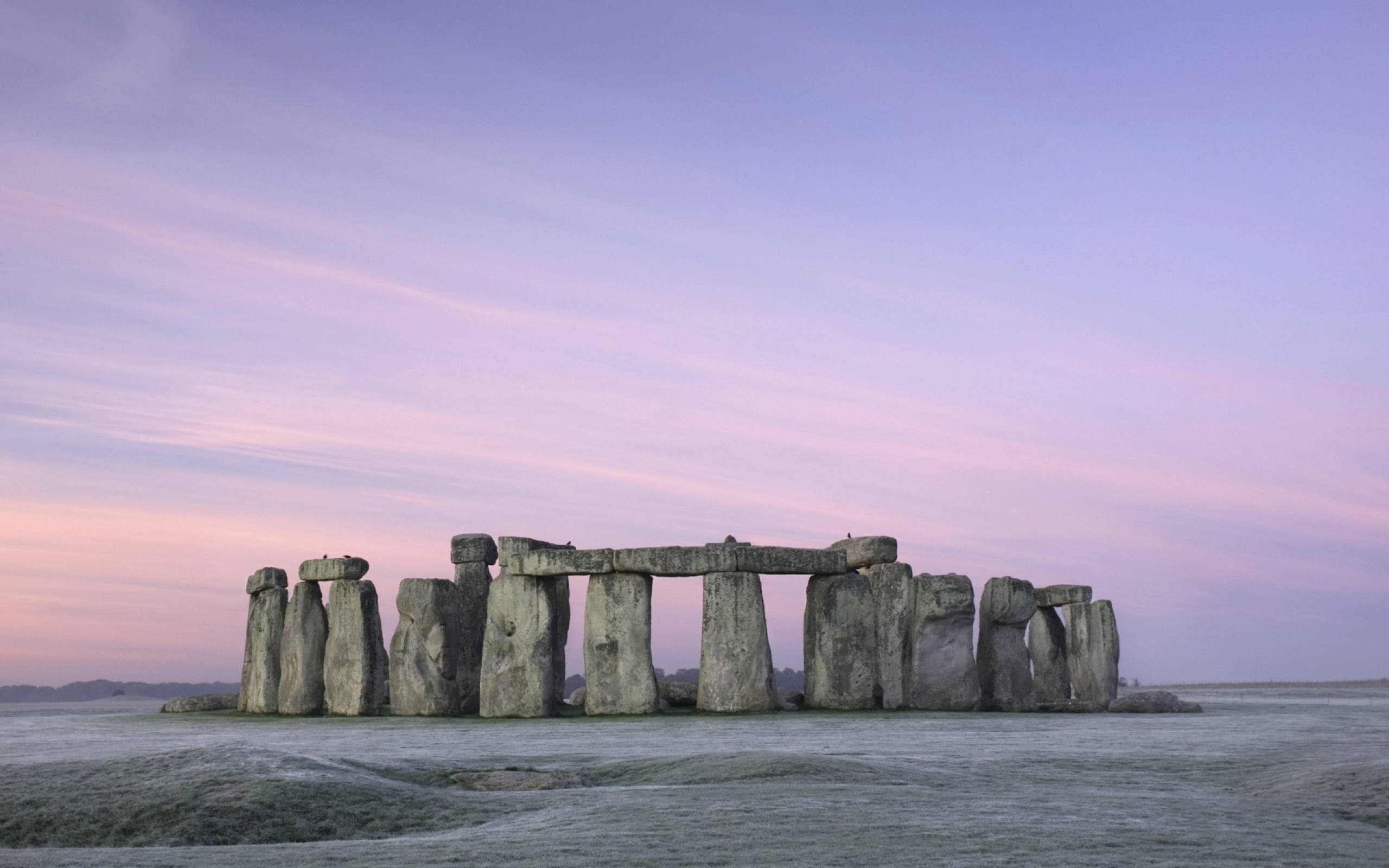 Vinter i Stonehenge England Bakgrunner