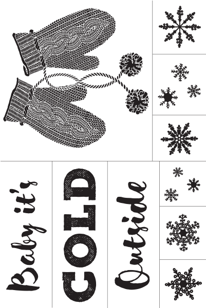 Vintervotter Snøfnugg Kald Grafikk Bakgrunner