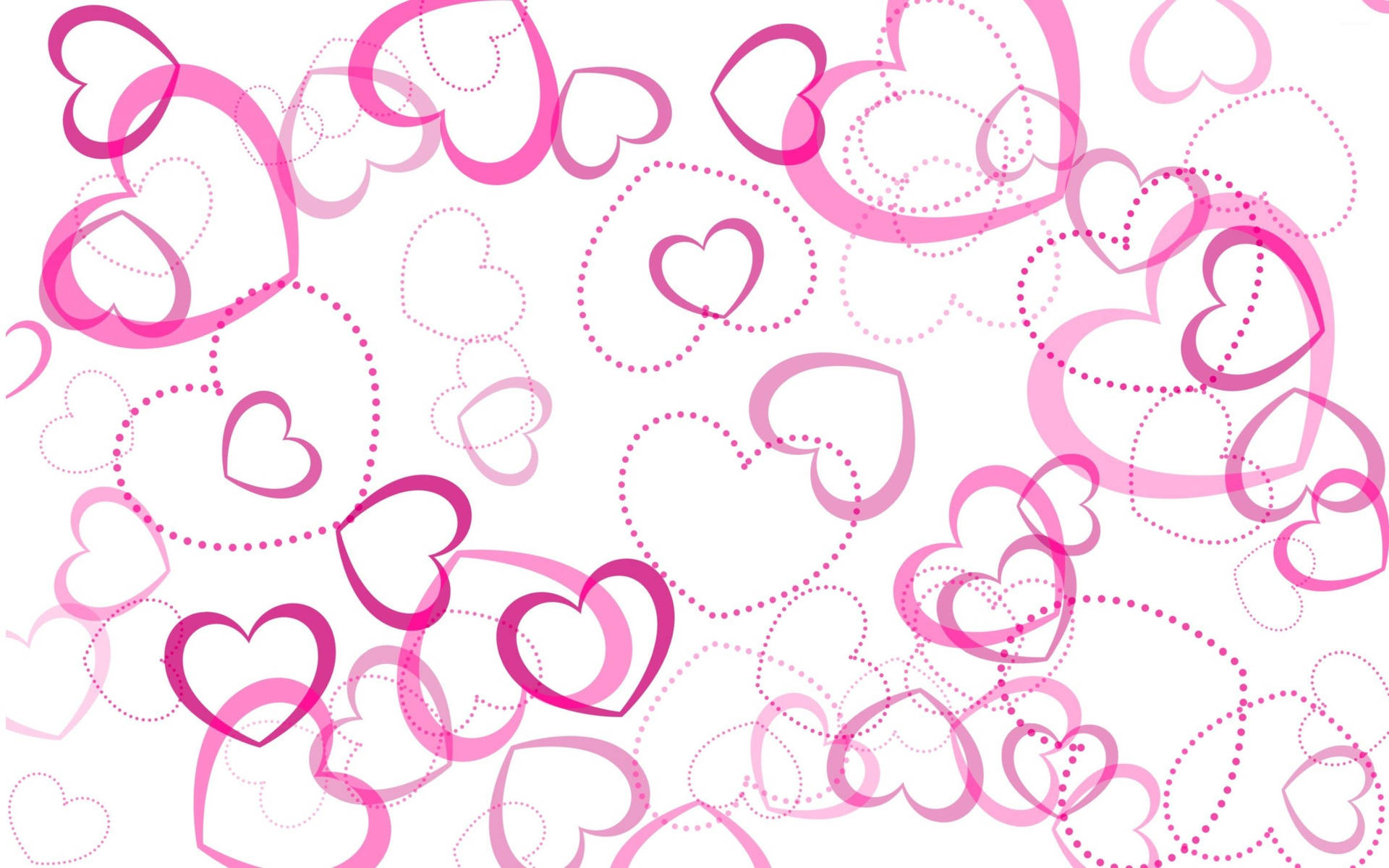 2880x1800 Rosa hjerter bakgrunn - Høytidsbakgrunn