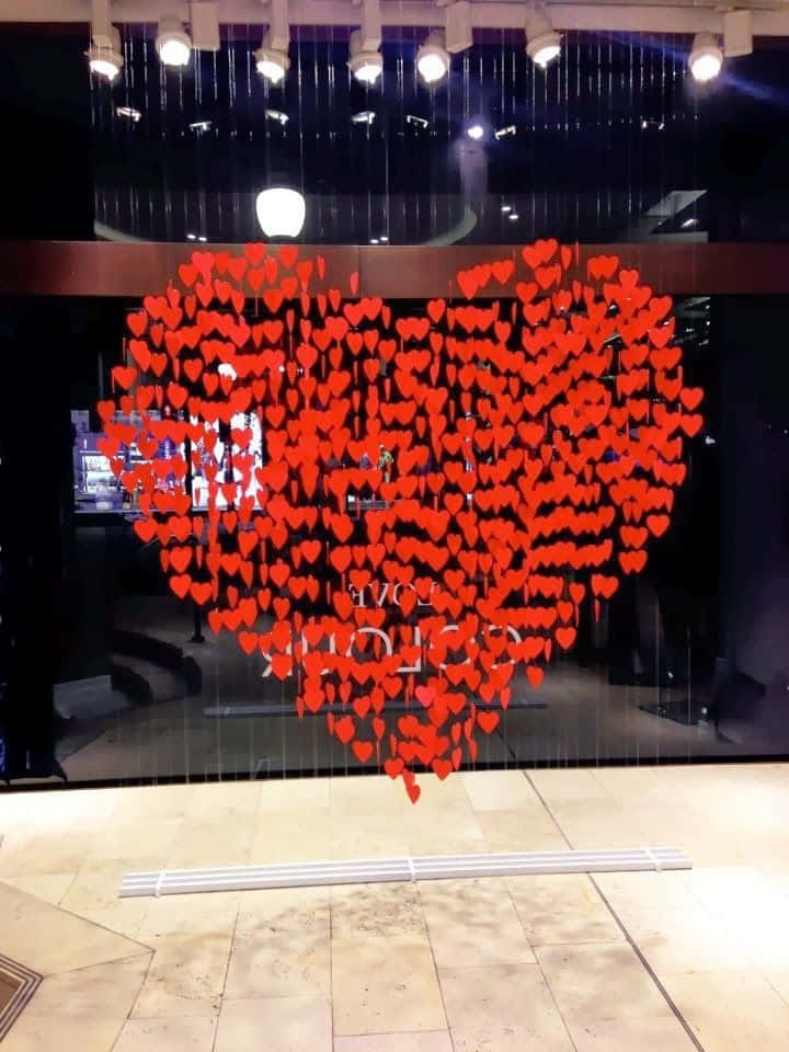 Visuelt hjerte Valentinsdag-designbilder Bakgrunner