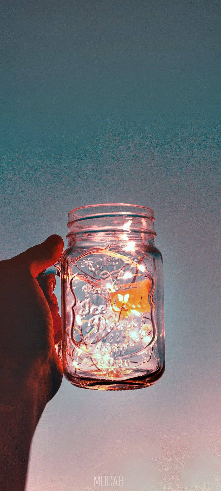 Vivo V20 Estetisk Mason Glass Bakgrunner