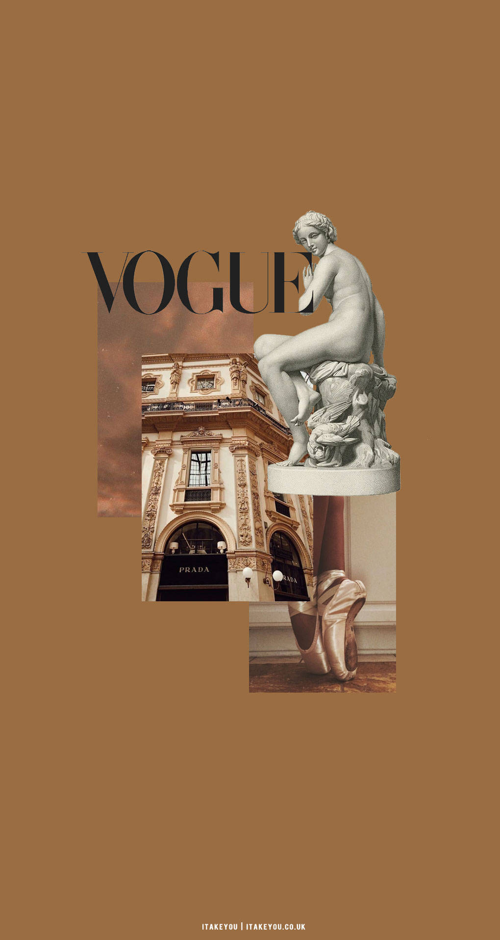 Vogue Magasin Beige Brun Estetikk Bakgrunner