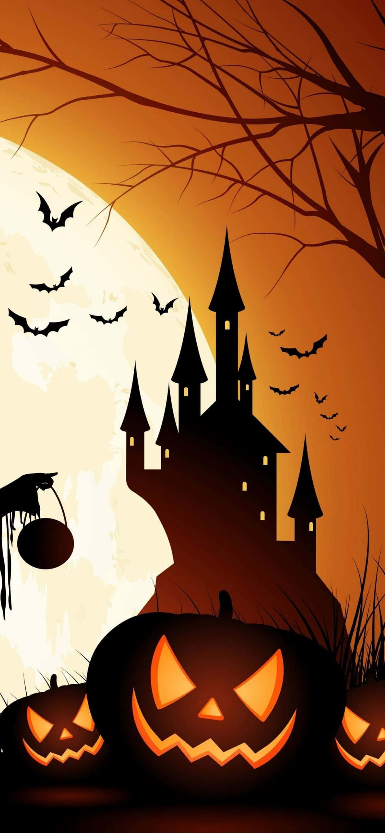 Vær kreativ med Halloween-kostymet ditt med din iPhone. Bakgrunner