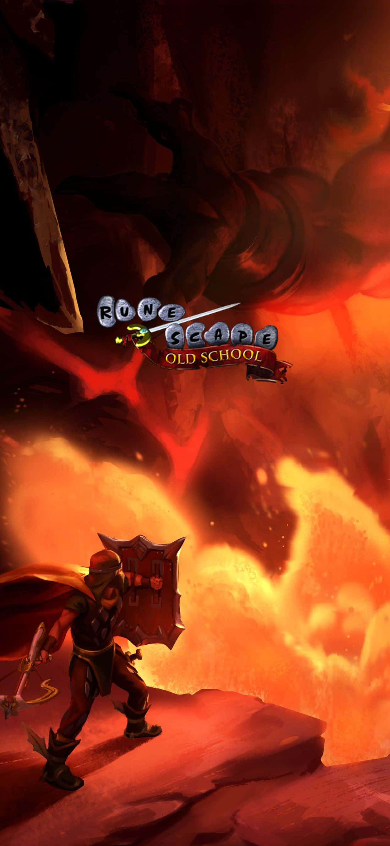 Kriger Ild iPhone Xs Max Runescape Oldschool Bakgrunn Bakgrunner