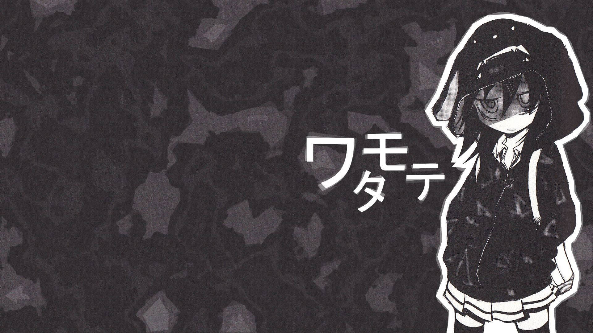 WataMote Mørk Anime Estetisk Skrivebord Bakgrunner