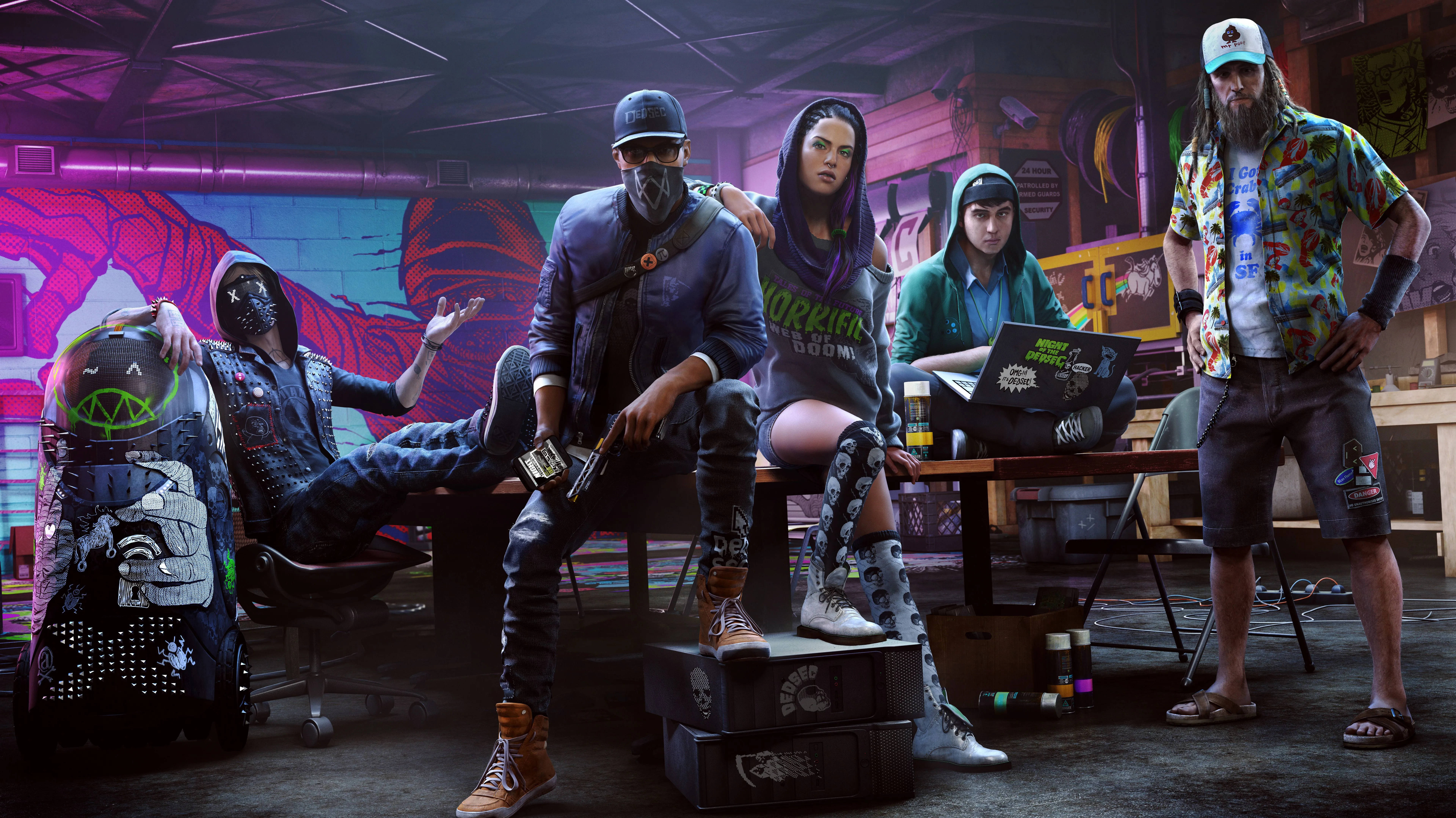 Watch Dogs 2 8K Spill Bakgrunner