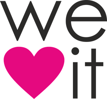 We Heart It-logo Bakgrunner