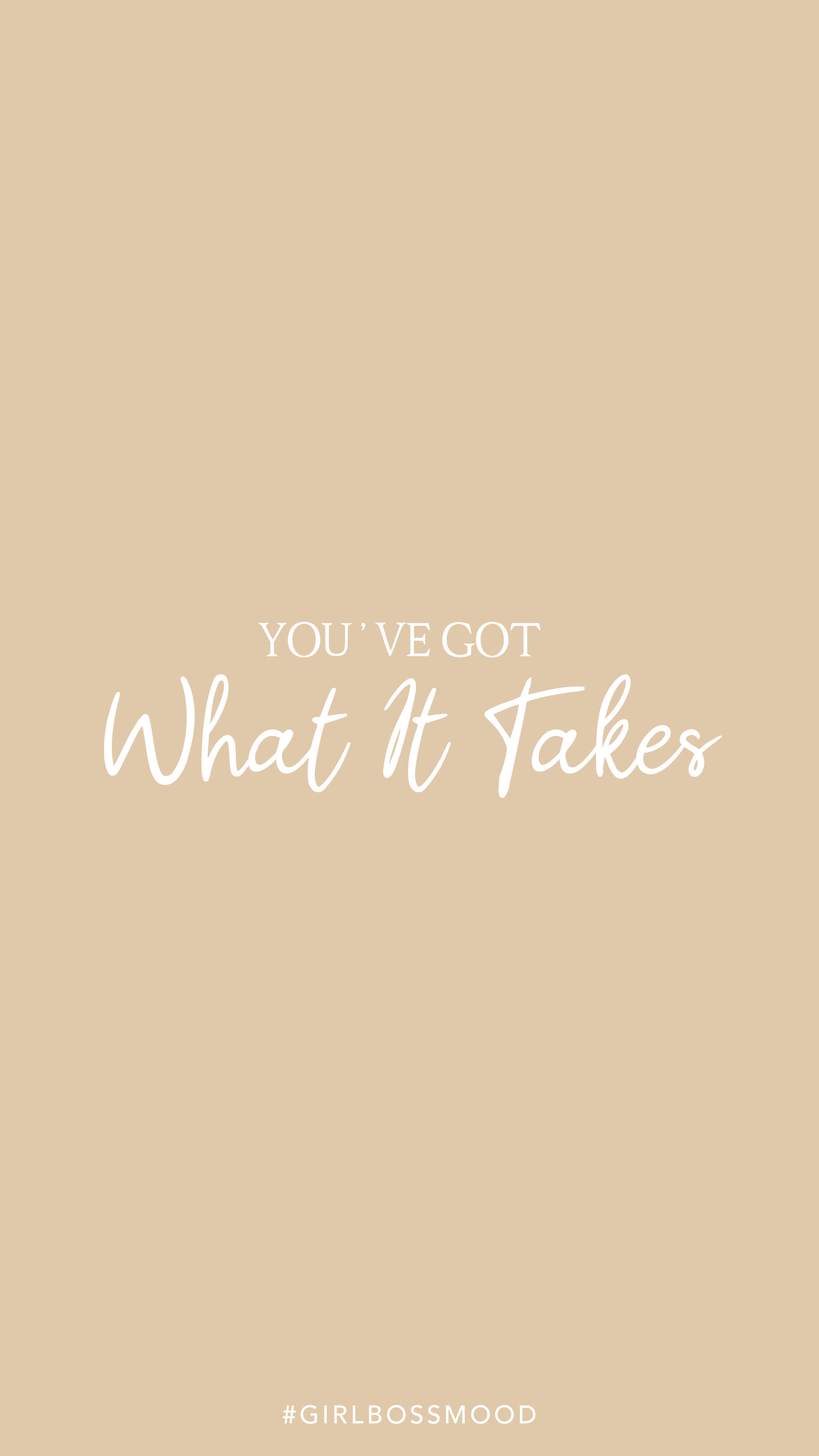 What It Takes Krem Estetisk Bakgrunner
