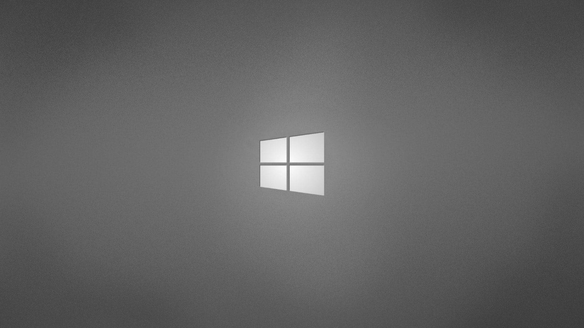 Windows-logo mot solid grå bakgrunn Bakgrunner