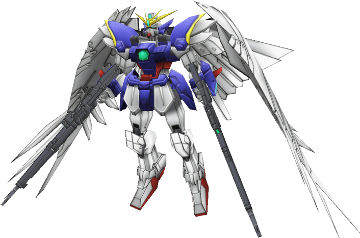 Winged Gundam Model Render Bakgrunner