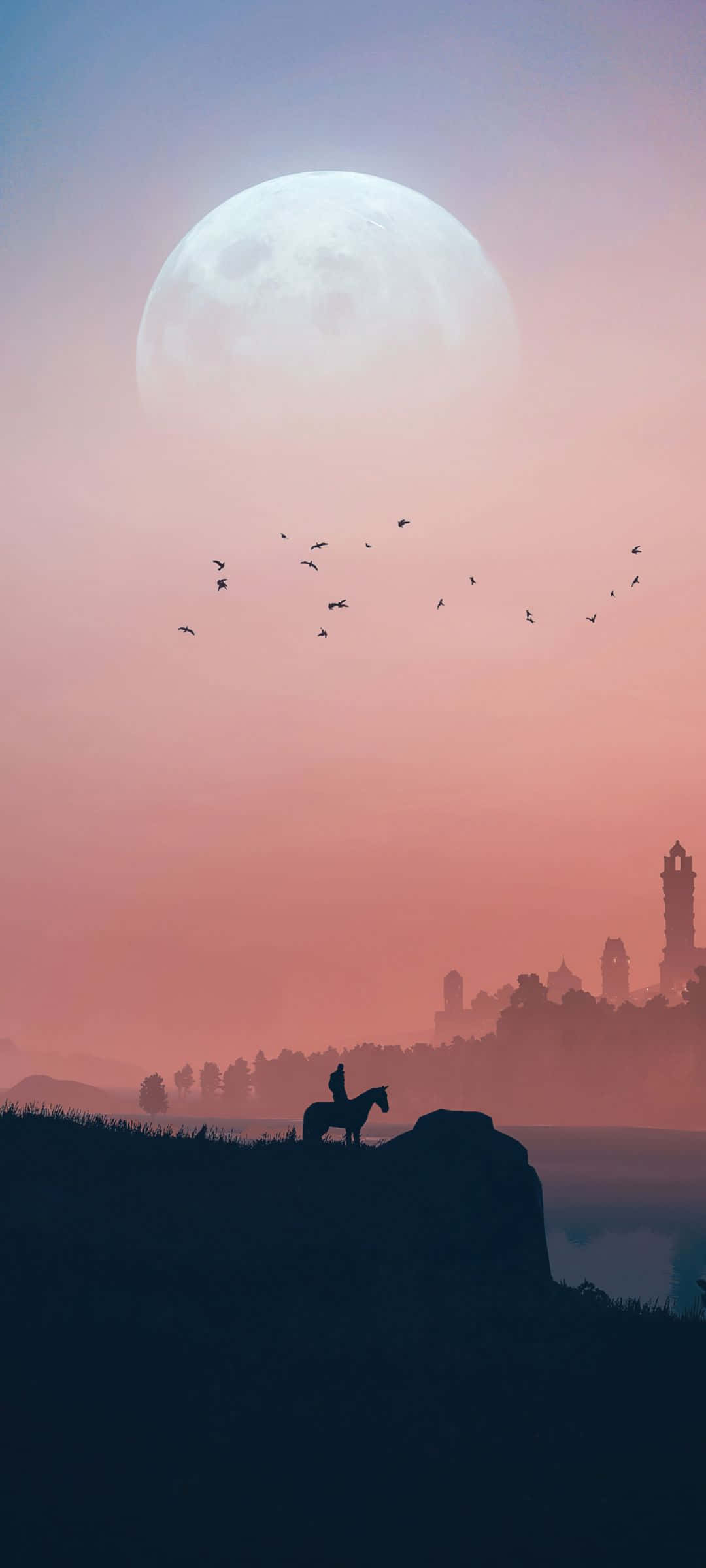 Witcher 3 Pixel 3XL AMOLED-bakgrunn Bakgrunner