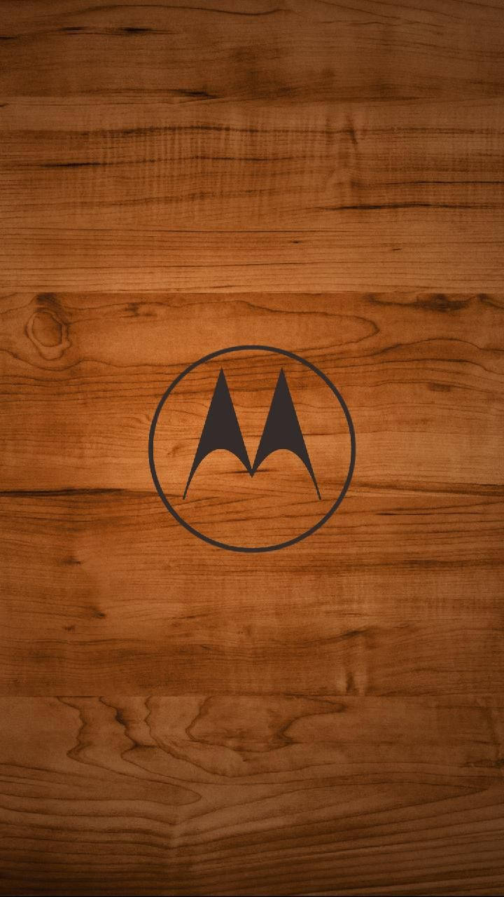Wooden Motorola Logo Bakgrunner