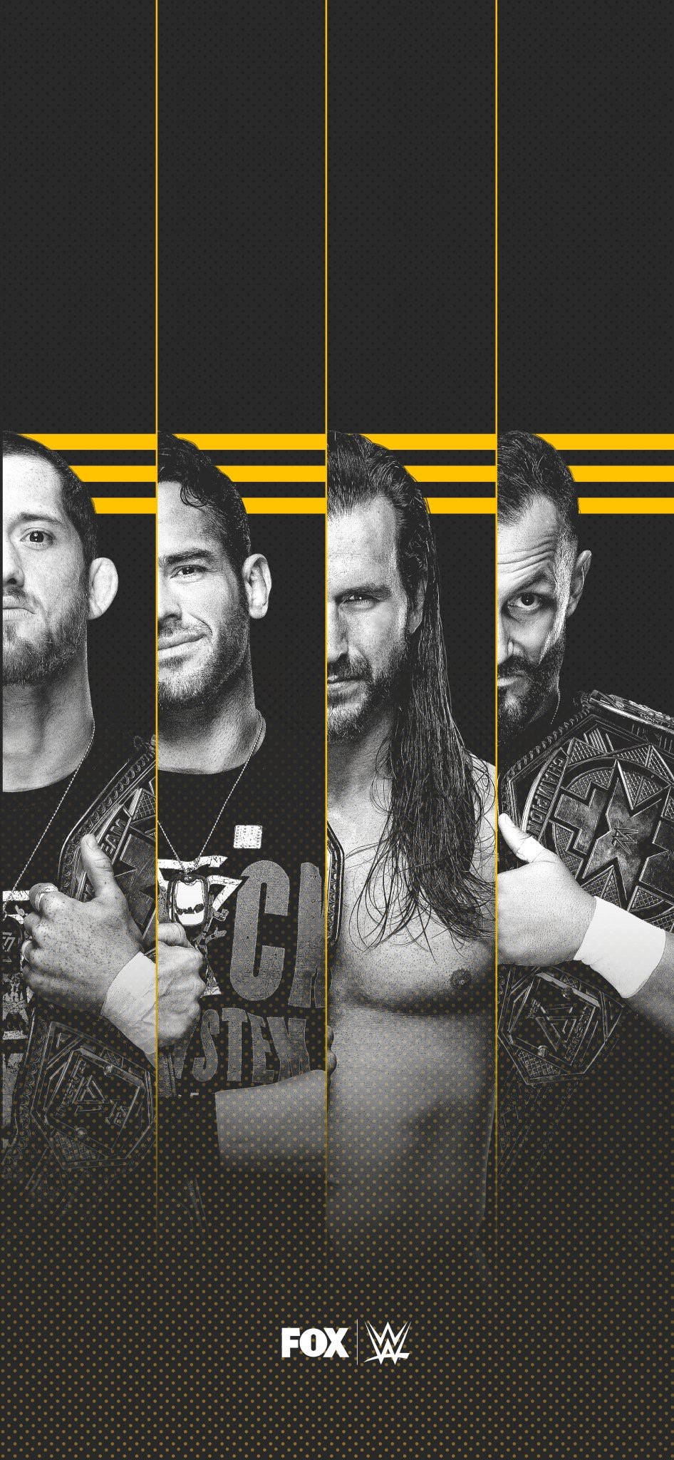WWE Nxt Superstjerner Svart Hvitt Bakgrunner