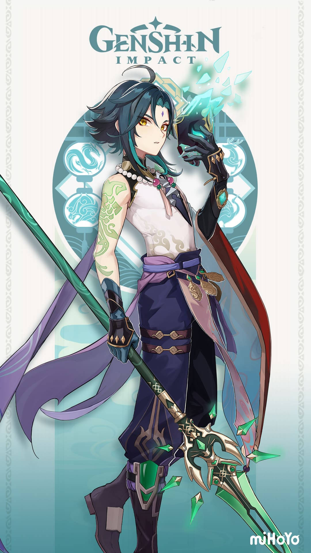 Xiao Genshin Impact-telefon Bakgrunner