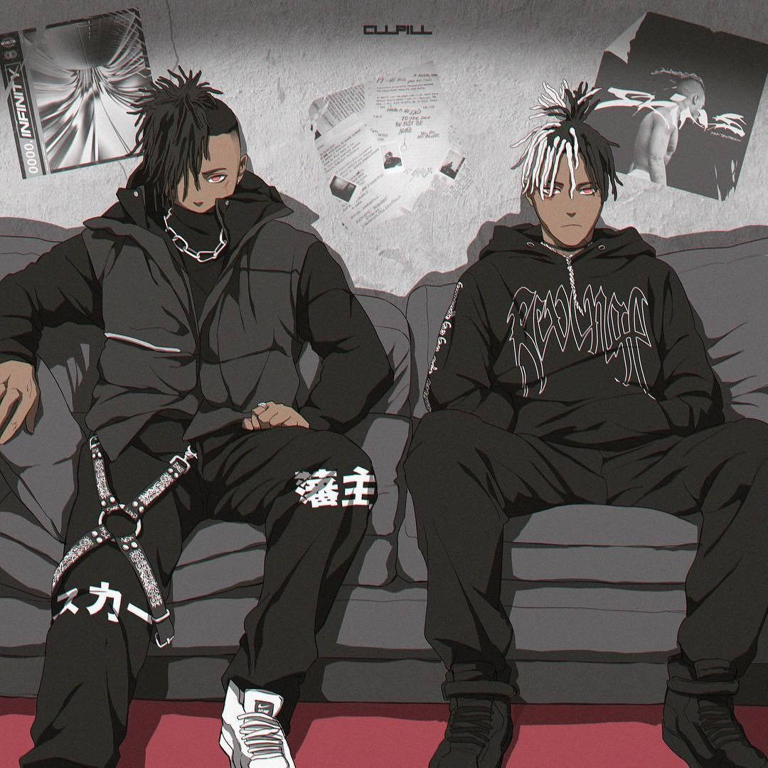 Xxxtentacion Anime Med Scarlxrd Bakgrunner