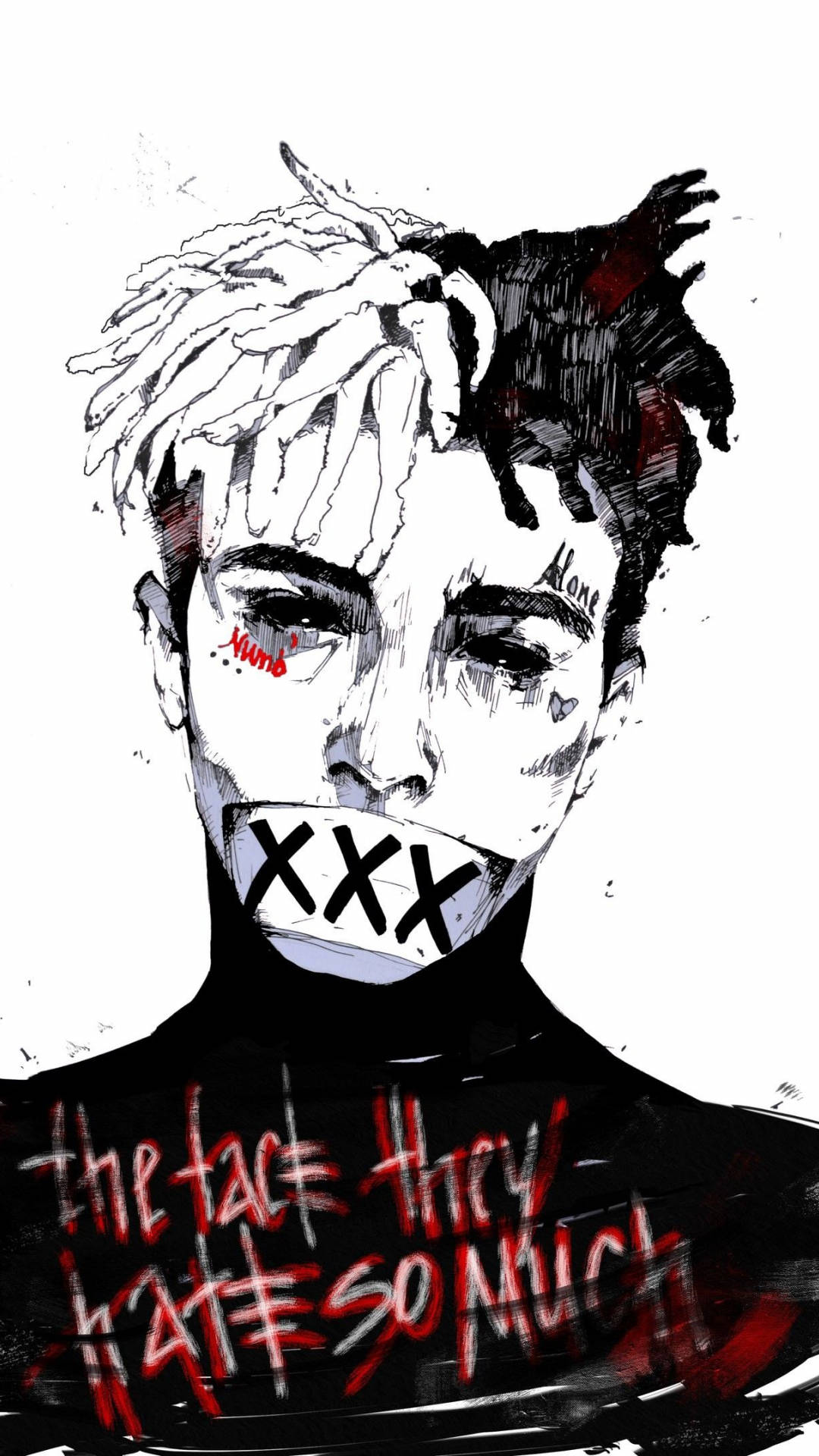 Xxxtentacion anime-tegning Bakgrunner