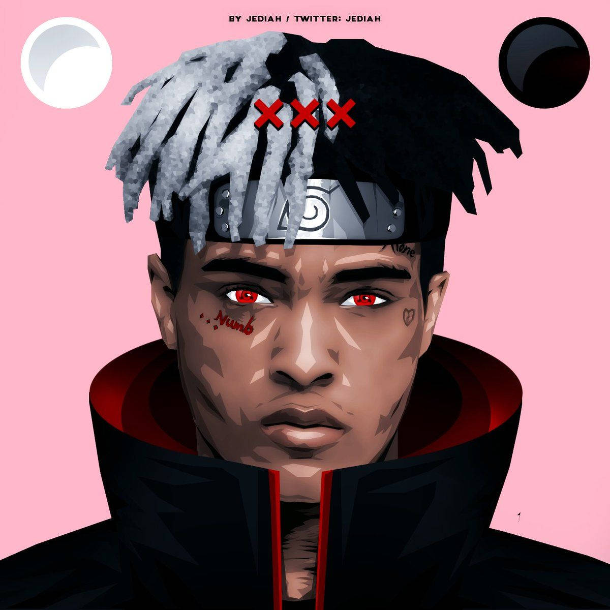 Xxxtentacion Anime Narutos Hodeplagg Bakgrunner