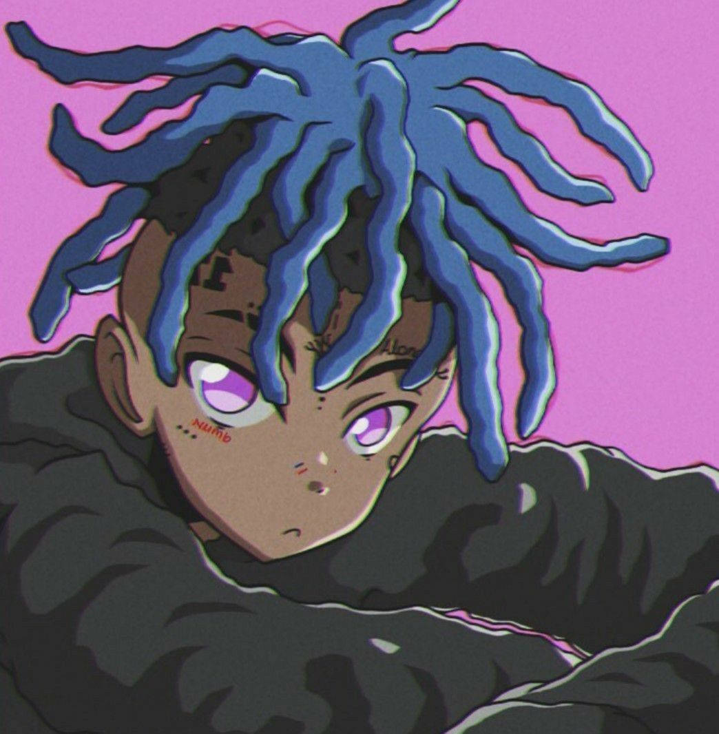 Xxxtentacion Anime Retro Stil Bakgrunner