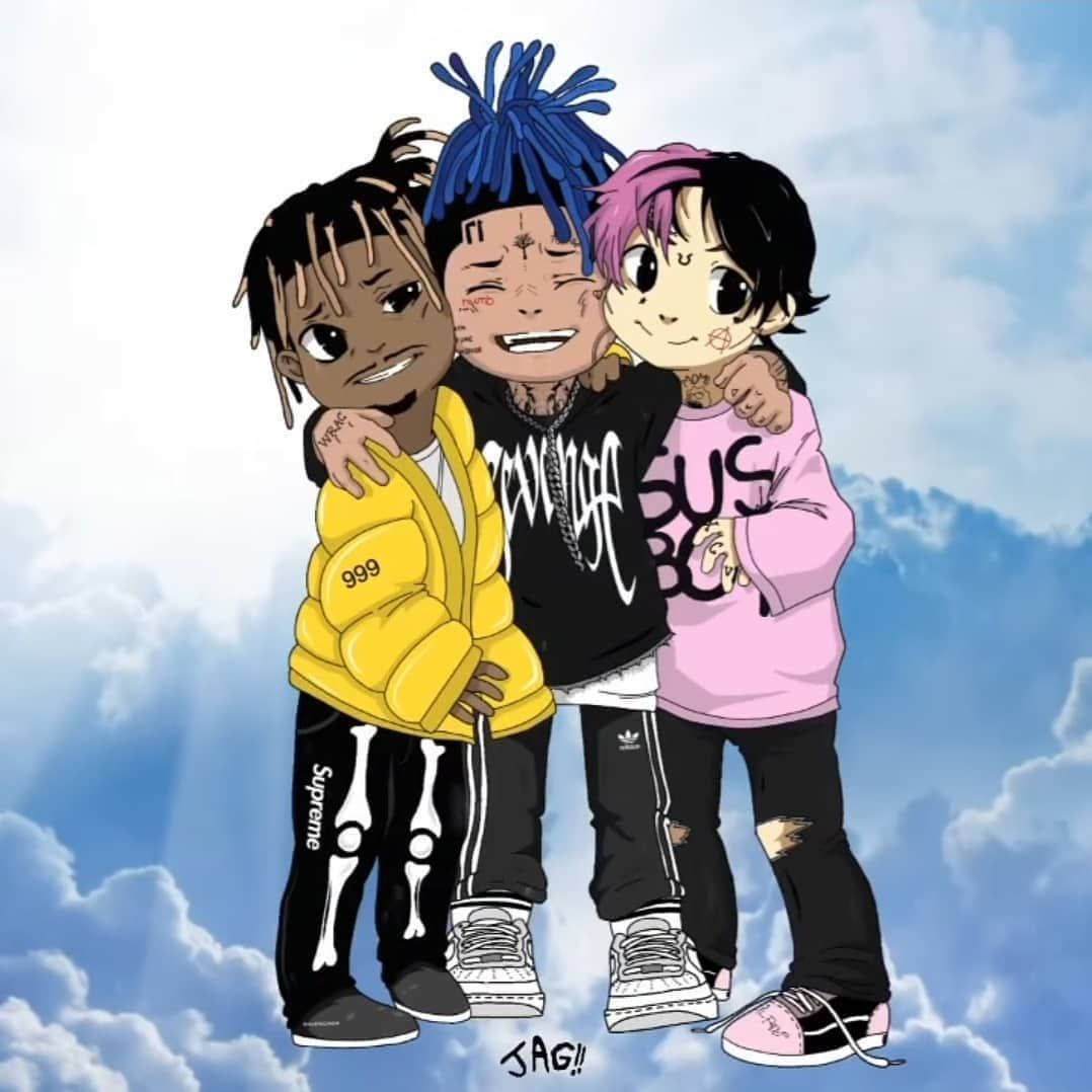 Xxxtentacion Anime og Venner Bakgrunner