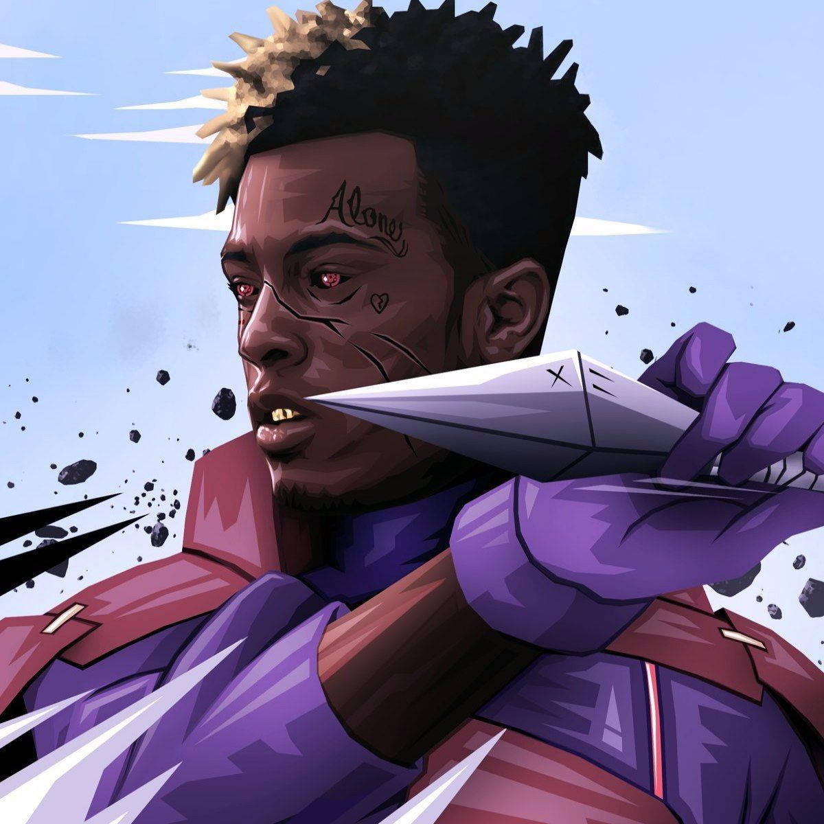 Xxxtentacion Anime Narutos Kunai Bakgrunner