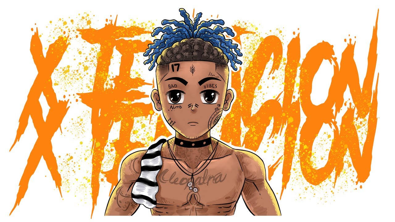 Xxxtentacion Anime Kreativ Kunst Bakgrunner