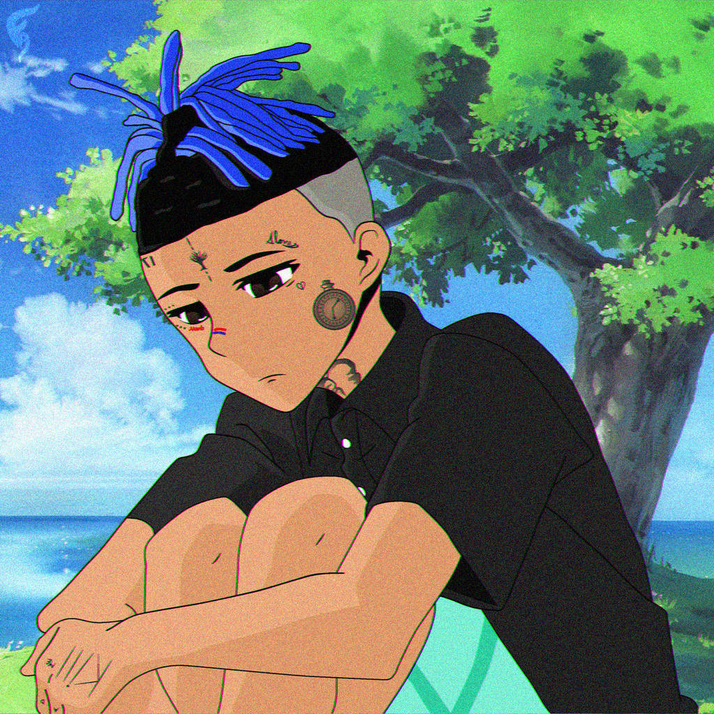 Xxxtentacion Anime Kunst Bakgrunner
