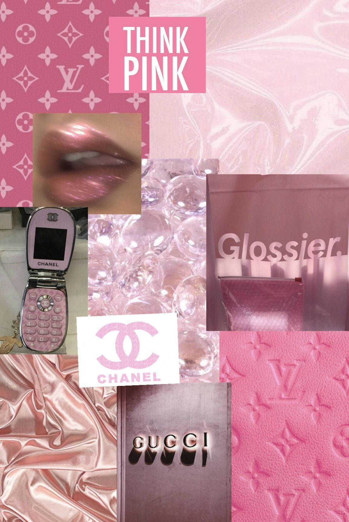 Y2k Estetikk Think Pink Bakgrunner