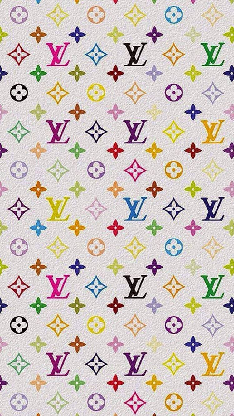 Y2k Estetisk Lv Monogram Logo Bakgrunner