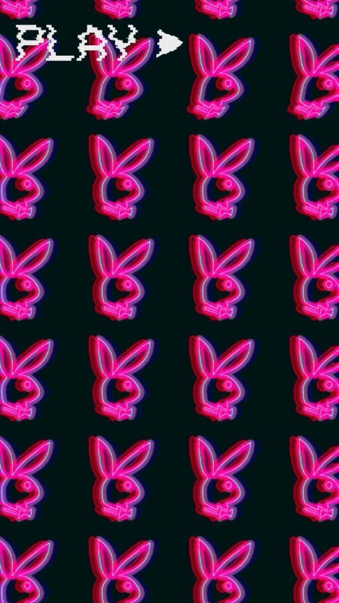 Y2k Estetisk Rosa Playboy Bunny Bakgrunner